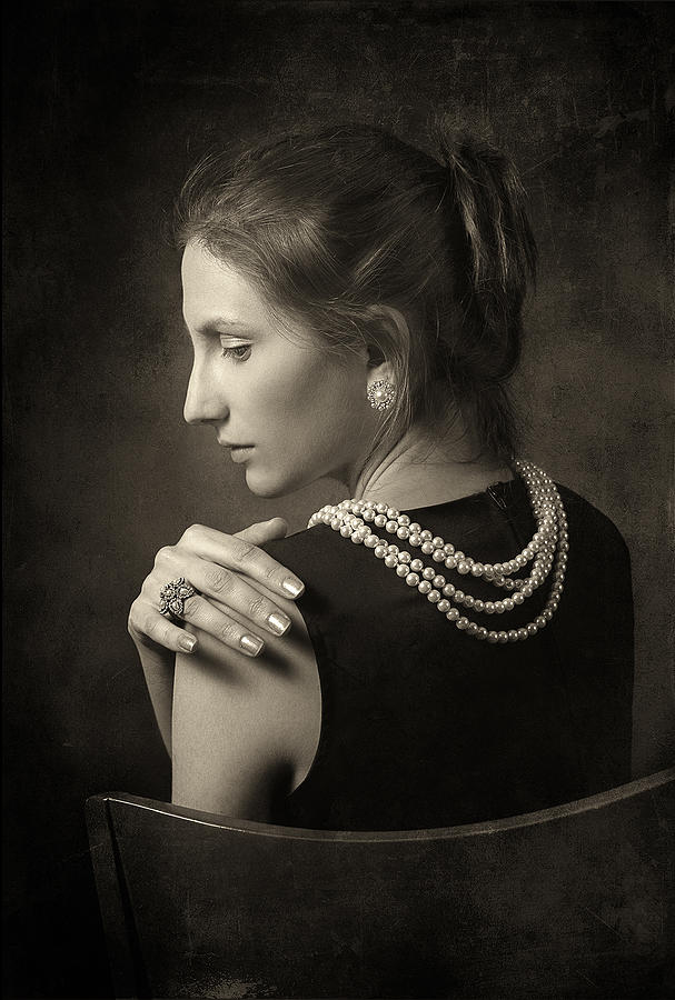 Portrait Photograph - Looking To The Past by Tatyana Druz