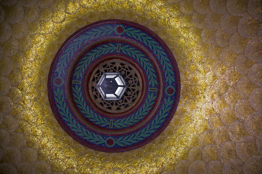 Looking Up At Mosaic-covered Ceiling Photograph by Barry Winiker