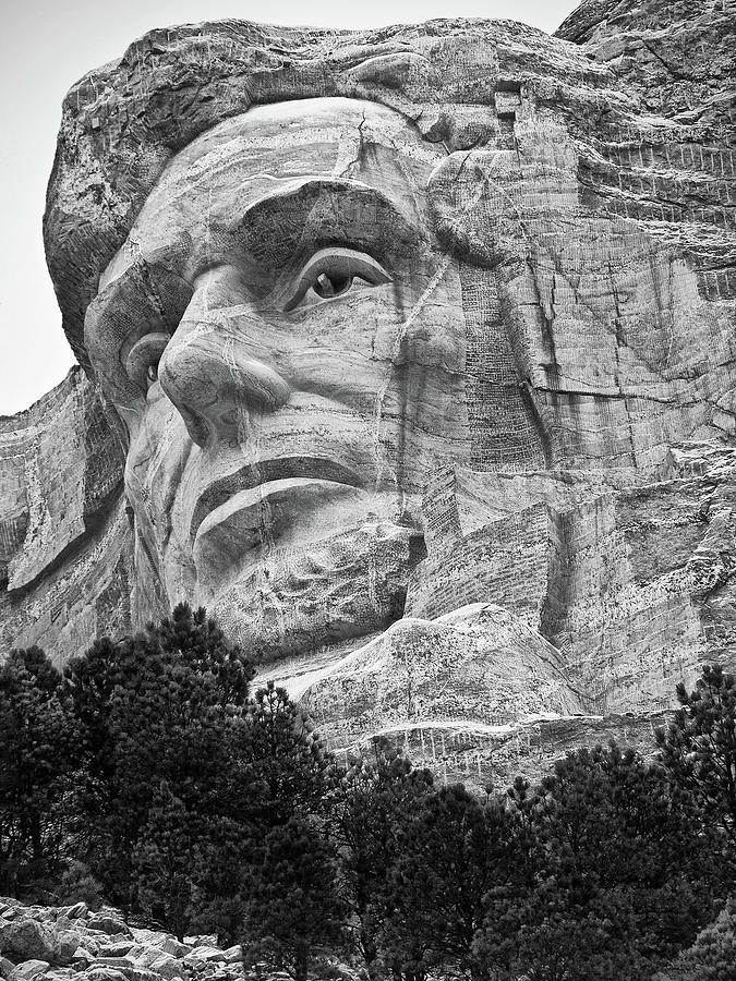 Looking Up at the Portrait of Abe Lincoln at Mt. Rushmore by Keith Dotson Looking Up at the Portrait of Abe Lincoln at Mt. Rushmore by Keith Dotson