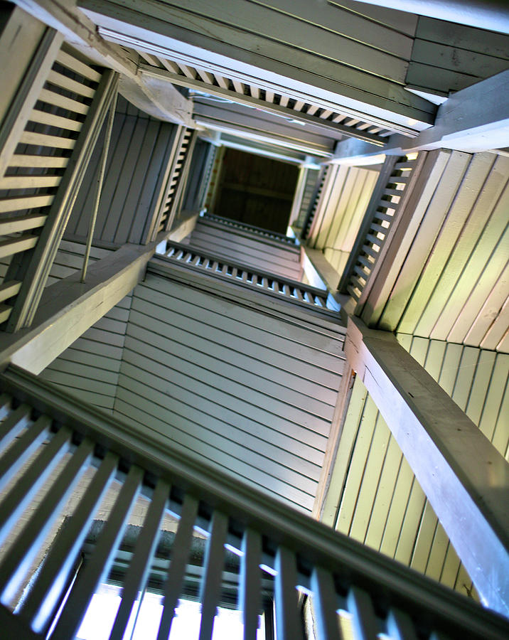 Looking Up Stairwell Photograph by Photo By Iain Mcnally