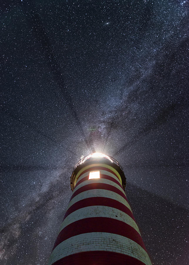 Lighthouse Photograph - Looking Up - Vertical by Michael Blanchette Photography