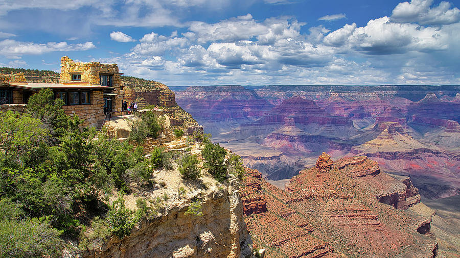 Lookout Studio Grand Canyon Photograph by Jerry Fornarotto