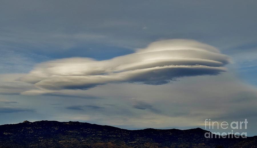 Looming Lenticular Cloudscape Photograph by Janet Marie