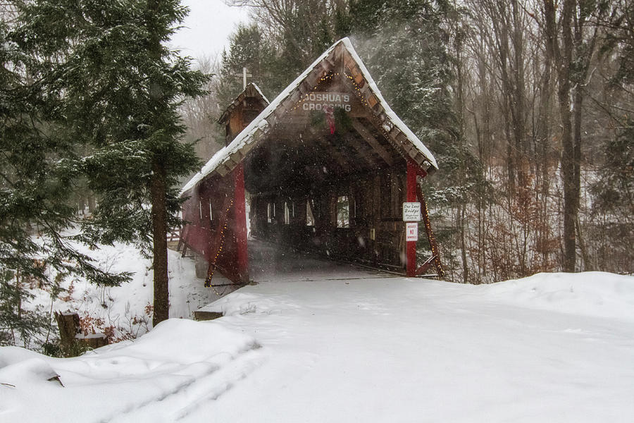 Loon Song Covered Bridge 2 Photograph by Heather Kenward