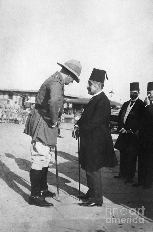 Lord Allenby & Egypt Prime Minister Talk Photograph by Bettmann