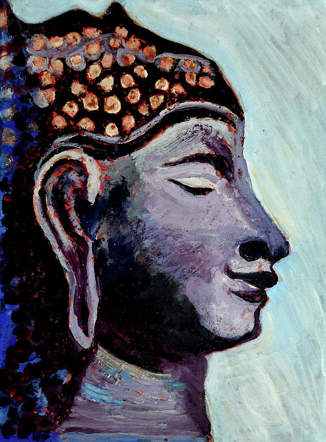 Lord Buddha-1 Painting by Anand Swaroop Manchiraju