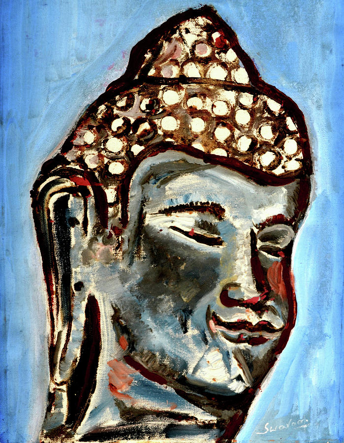 Lord Buddha-7 Painting by Anand Swaroop Manchiraju