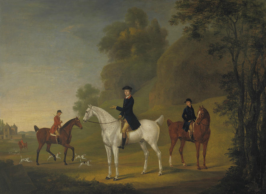 Lord Bulkeley and his Harriers, his Huntsman John Wells and Whipper-In R. Jennings Painting by Thomas Stringer
