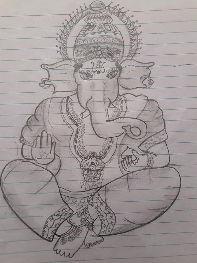 Lord Ganesh - Drawing | Sathish B | Flickr-saigonsouth.com.vn
