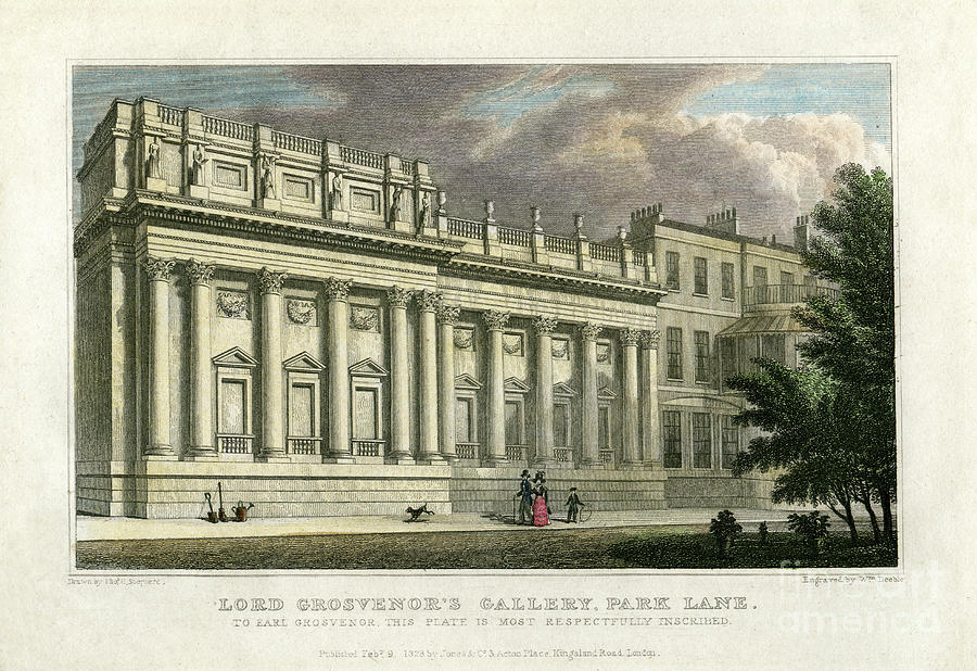 Lord Grosvenors Gallery, Park Lane Drawing by Print Collector