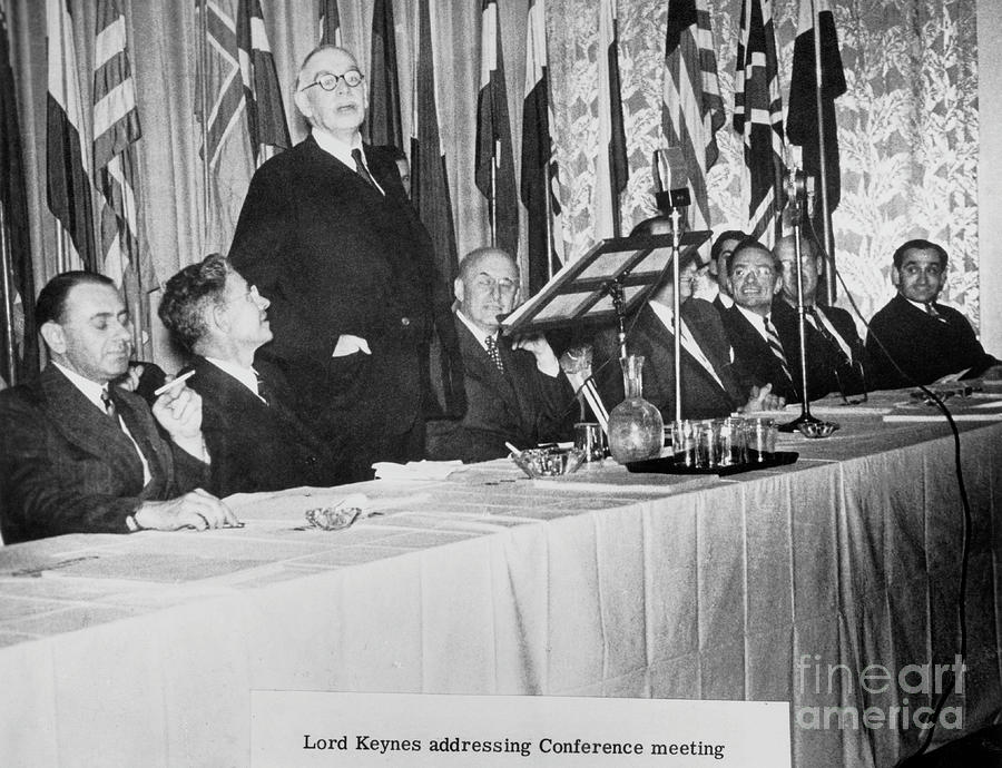 Lord Keynes Addressing Conference Photograph by Bettmann