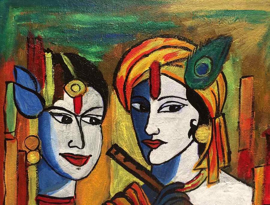 Lord krishna Painting by Sai Venkatesh - Fine Art America