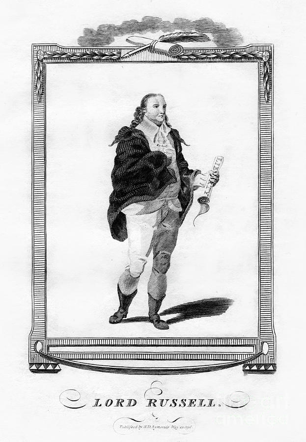 Lord Russell, English Politician, 1796 Drawing by Print Collector