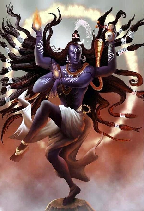 Lord Shiva Classical Dance Painting Painting by Vishal Gurjar - Fine Art  America