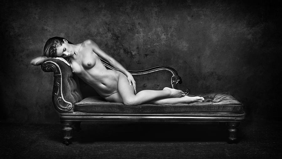 Lorena On The Couch IIi Photograph by Joan Gil Raga