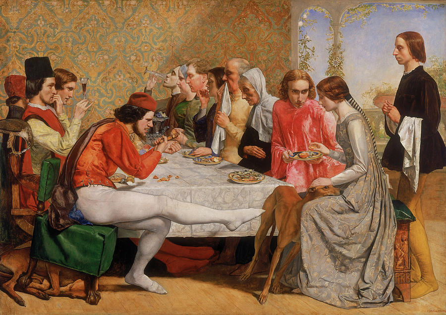 John Everett Millais Painting - Lorenzo and Isabella by John Everett Millais
