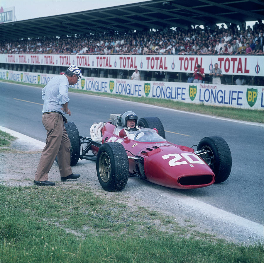 Lorenzo Bandini In A Ferrari 312 Photograph by Heritage Images