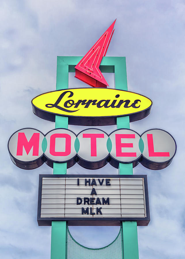 Lorraine Motel Sign Photograph by Susan Rissi Tregoning