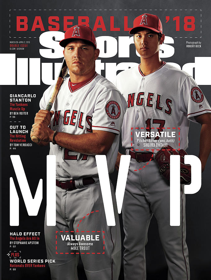 Los Angeles Angels Of Anaheim Mike Trout And Shohei Ohtani Sports  Illustrated Cover Photograph by Sports Illustrated - Pixels