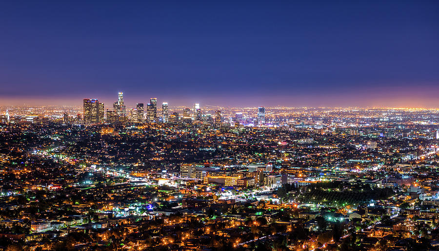 Los Angeles At Night by Phil