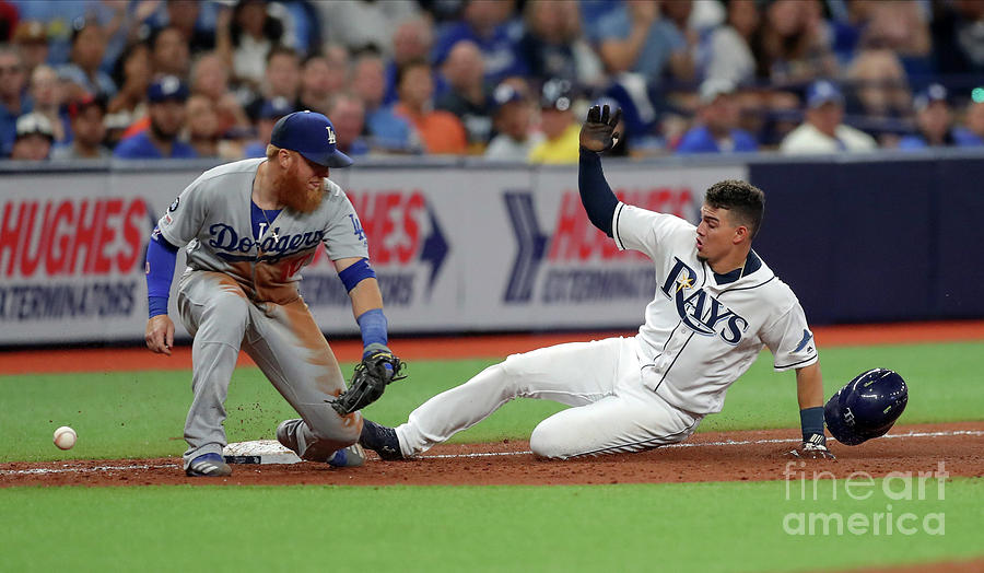 Los Angeles Dodgers V Tampa Bay Rays Photograph by Mike Carlson Los Angeles Dodgers V Tampa Bay Rays Photograph by Mike Carlson