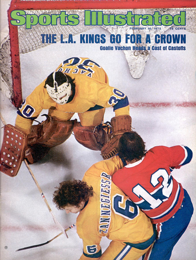 Los Angeles Kings Goalie Rogatien Vachon Sports Illustrated Cover Photograph by Sports Illustrated