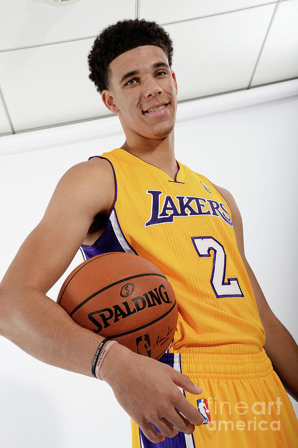 Los Angeles Lakers Introduce Lonzo Ball Photograph by Andrew D. Bernstein
