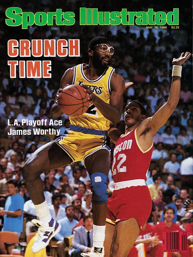 Los Angeles Lakers James Worthy, 1986 Nba Western Sports Illustrated Cover Photograph by Sports Illustrated