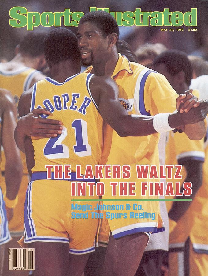 Los Angeles Lakers Magic Johnson, 1982 Nba Western Sports Illustrated Cover Photograph by Sports Illustrated