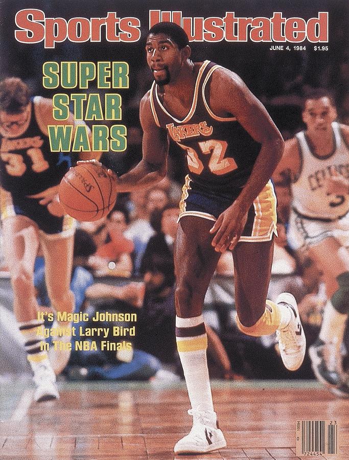 Los Angeles Lakers Magic Johnson, 1984 Nba Finals Sports Illustrated Cover  by Sports Illustrated