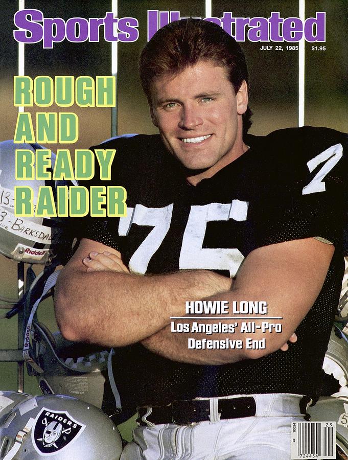 Los Angeles Raiders Howie Long Sports Illustrated Cover Photograph by Sports Illustrated