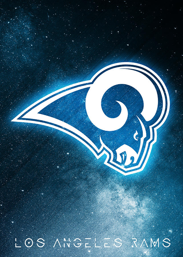 Los Angeles Rams Galaxy Logo Art Digital Art by William Ng - Pixels