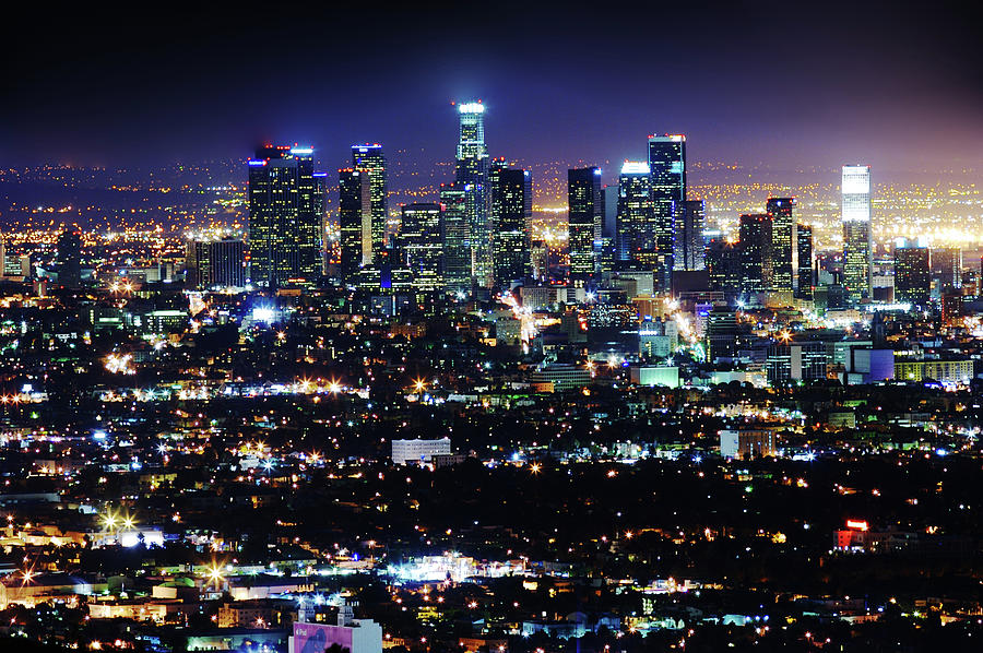 Los Angeles Skyline Photograph by Hal Bergman Photography