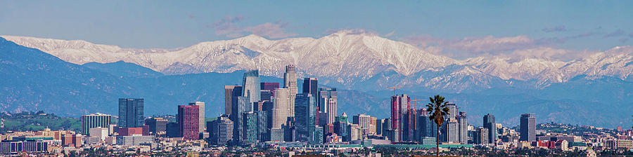 Los Angeles Snow Panorama Photograph by Lynn Bauer