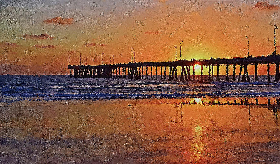 Los Angeles, Venice Beach - 04 Painting by AM FineArtPrints
