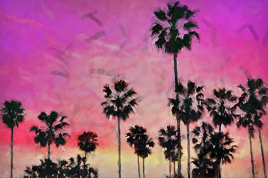 Los Angeles Painting - Los Angeles, Venice Beach - 05 by AM FineArtPrints