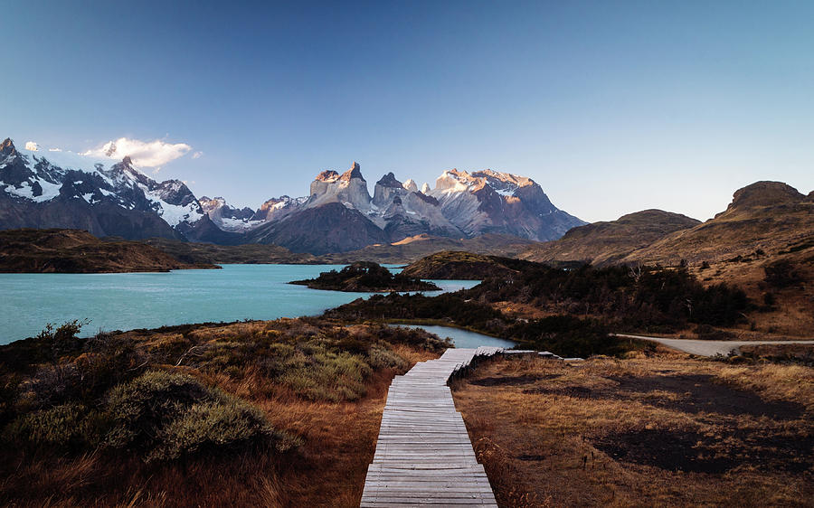 Sunset Photograph - Los Curnos in Torres del Paine National Park in Chile by Kamran Ali