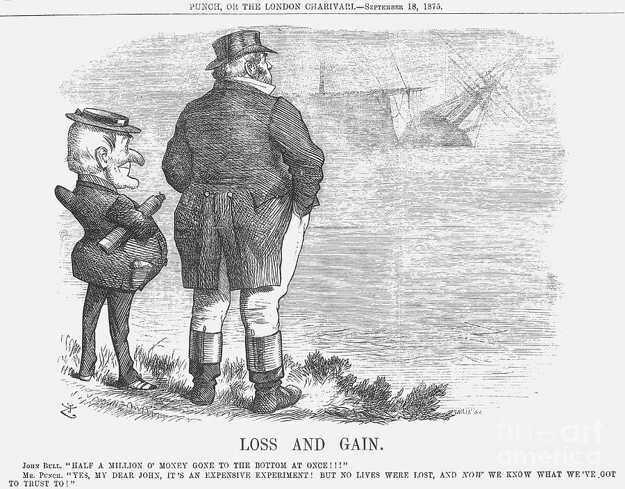 Loss And Gain, 1875. Artist Joseph Swain Drawing by Print Collector