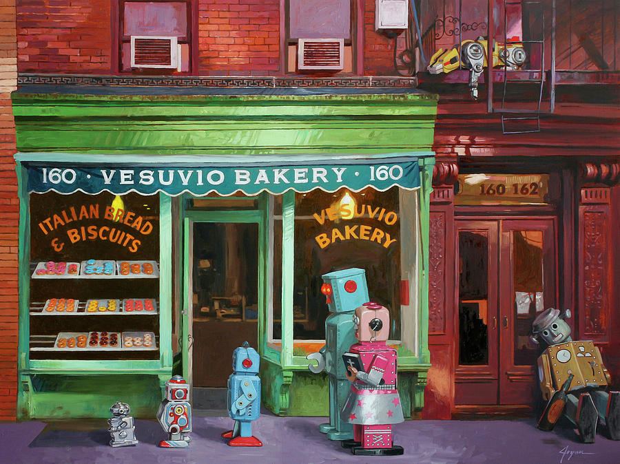 Donut Painting - Lost And Found by Eric Joyner