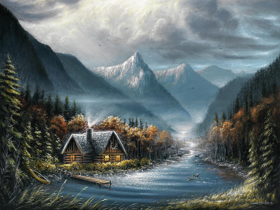 Mountain Painting - Lost Creek by Chuck Black