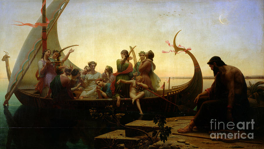 Lost Illusions, Or Evening, Before 1843 Painting by Charles Gleyre
