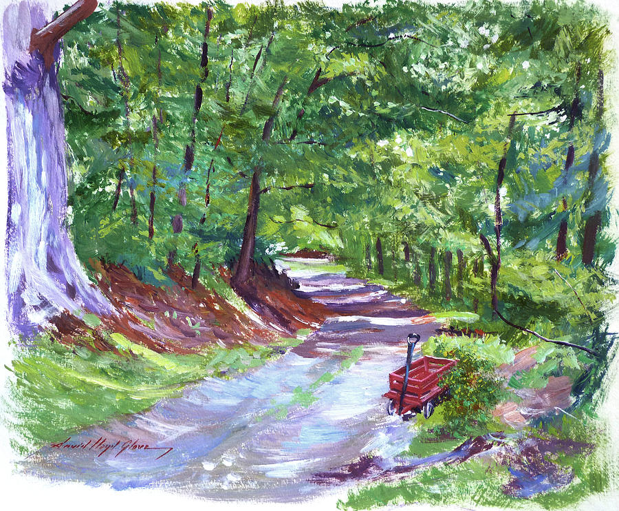 Lost Red Wagon Painting