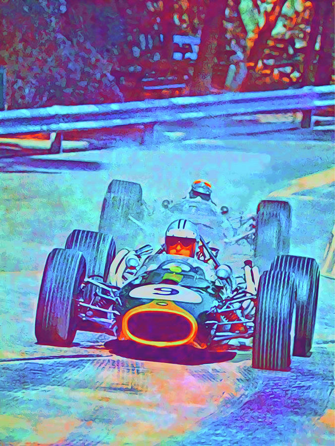 Lotus 9 Racing Digital Art by Gary Grayson