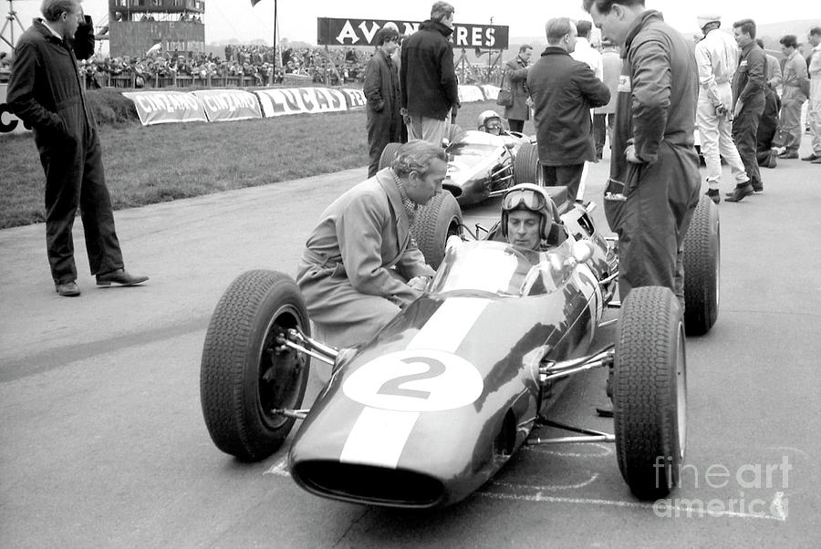 Lotus Boss Colin Chapman Talking To Driver Peter Arundell, 1964 Photograph by European School