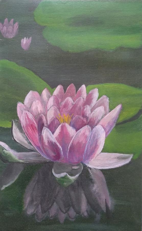 Lotus Flower Painting by Tsc Channa | Fine Art America