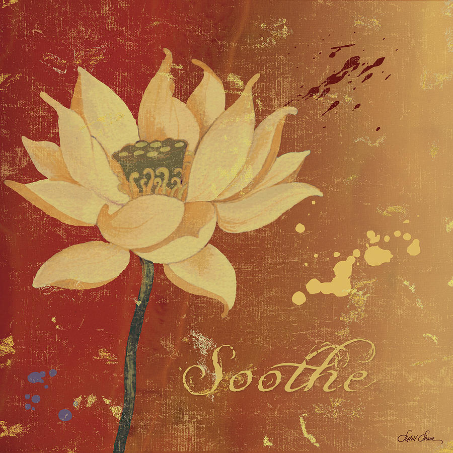 Lotus Flower Painting - Lotus IIi by Sybil Shane Studio