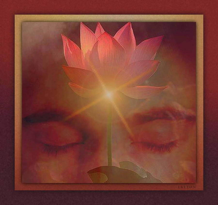 Lotus Meditation Digital Art by Richard Laeton
