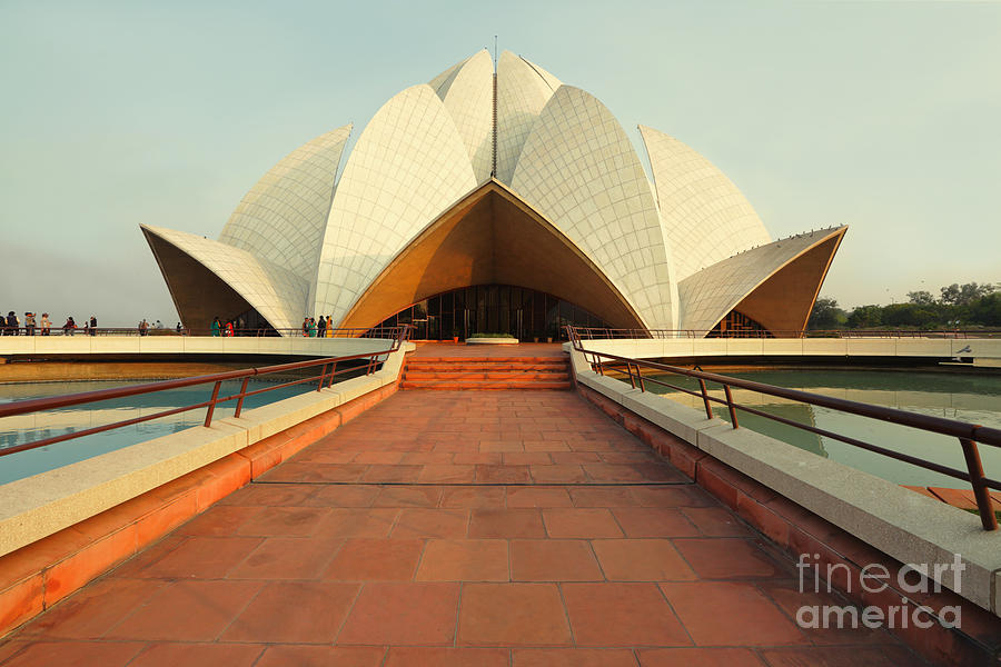 Lotus Temple New Delhi India Photograph By Nadezda Murmakova