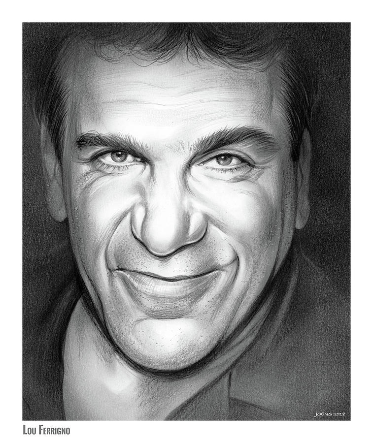 Actor Drawing - Lou Ferrigno by Greg Joens