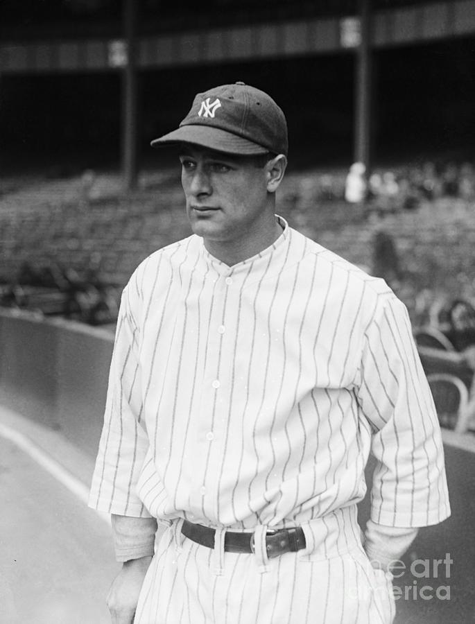 Lou Gehrig, Of The Ny Yankees Waist Photograph by Bettmann